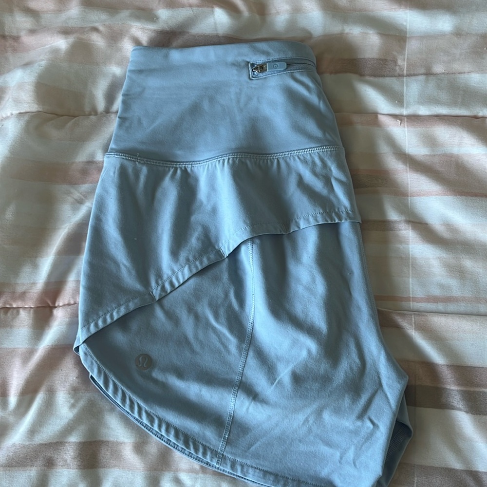baby blue lululemon shorts